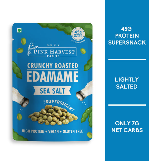 Crunchy Roasted Edamame - Sea Salt - 100 g