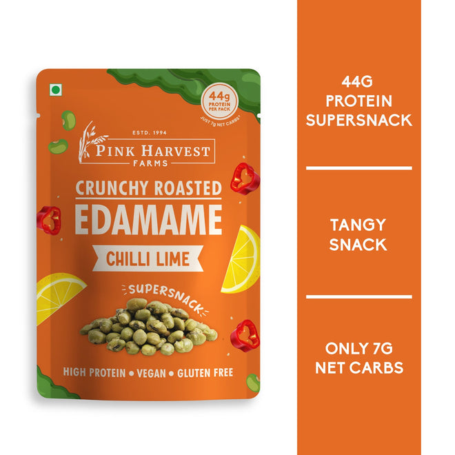 Crunchy Roasted Edamame - Chilli Lime - 100 g
