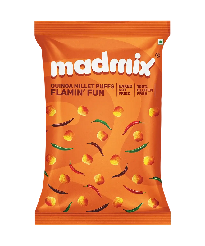 Quinoa Millet Puffs - Flamin Fun - 53 g