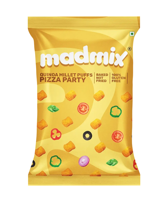 Quinoa Millet Puffs - Pizza Party - 53 g