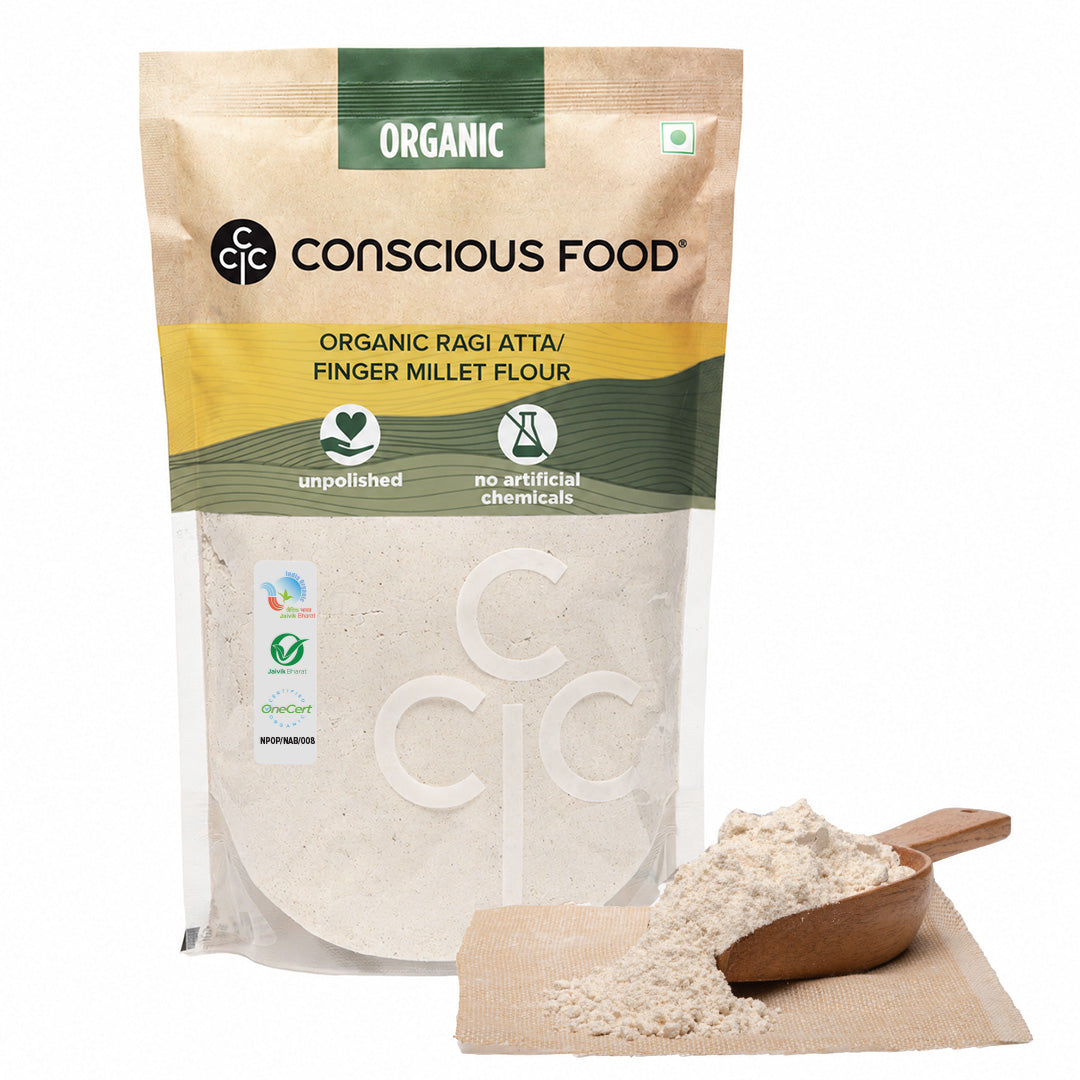 Conscious Food Ragi Atta (Finger Millet Flour) 500 g pack