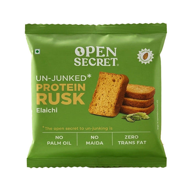 Unjunked High Protein Rusk - Elaichi - 80 g