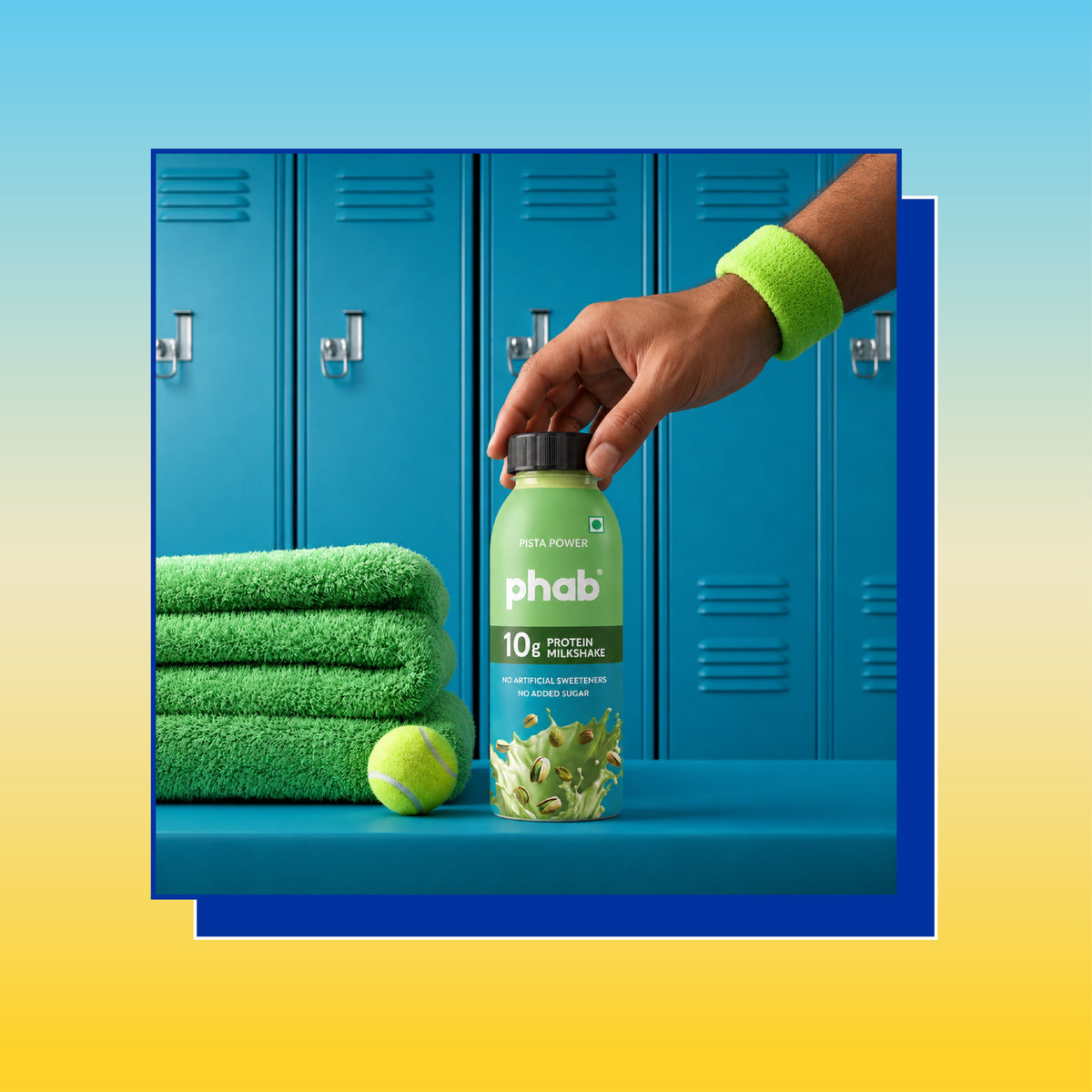 Phab 10g Protein Milkshake - Pista Power - 200 ml