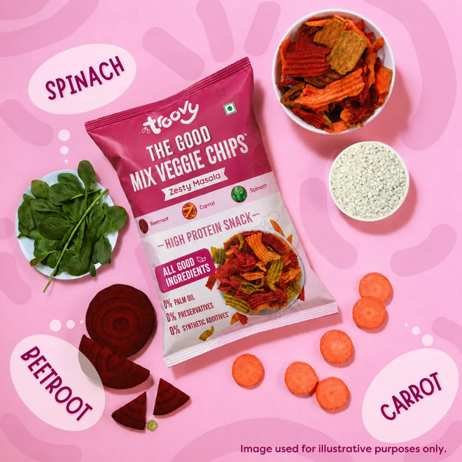 Mix Veggie Chips - Zesty Masala - 70 g