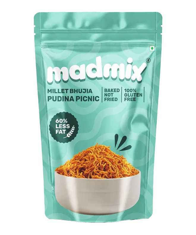 Jowar Millet Bhujia - Pudina Picnic - 27 g