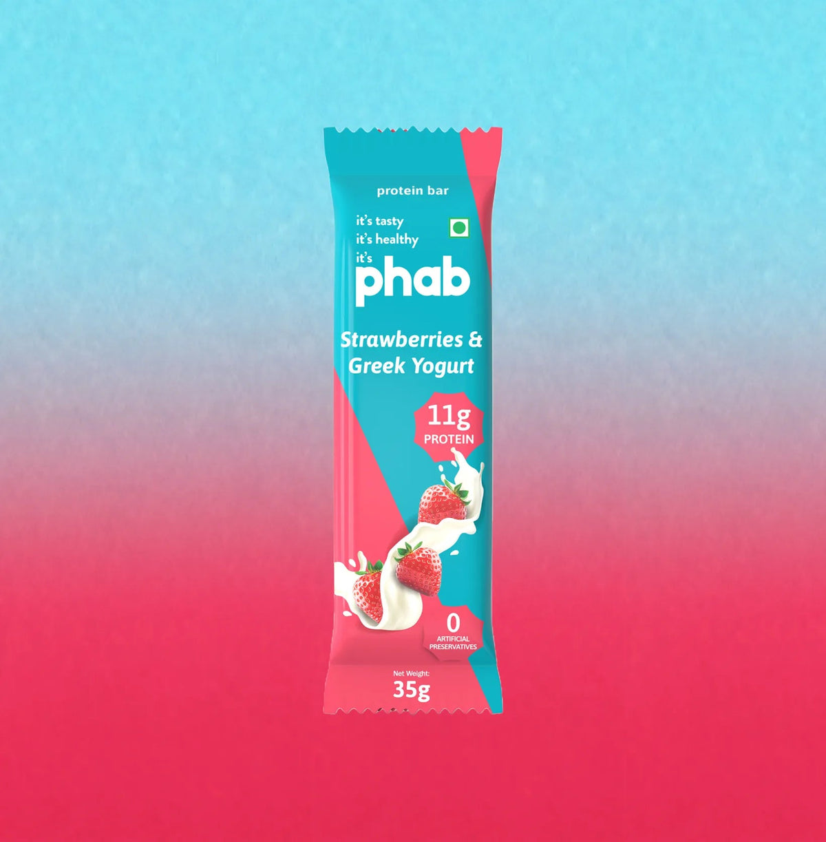 Phab 11g Protein Bar - Strawberries & Greek Yogurt - 35 g