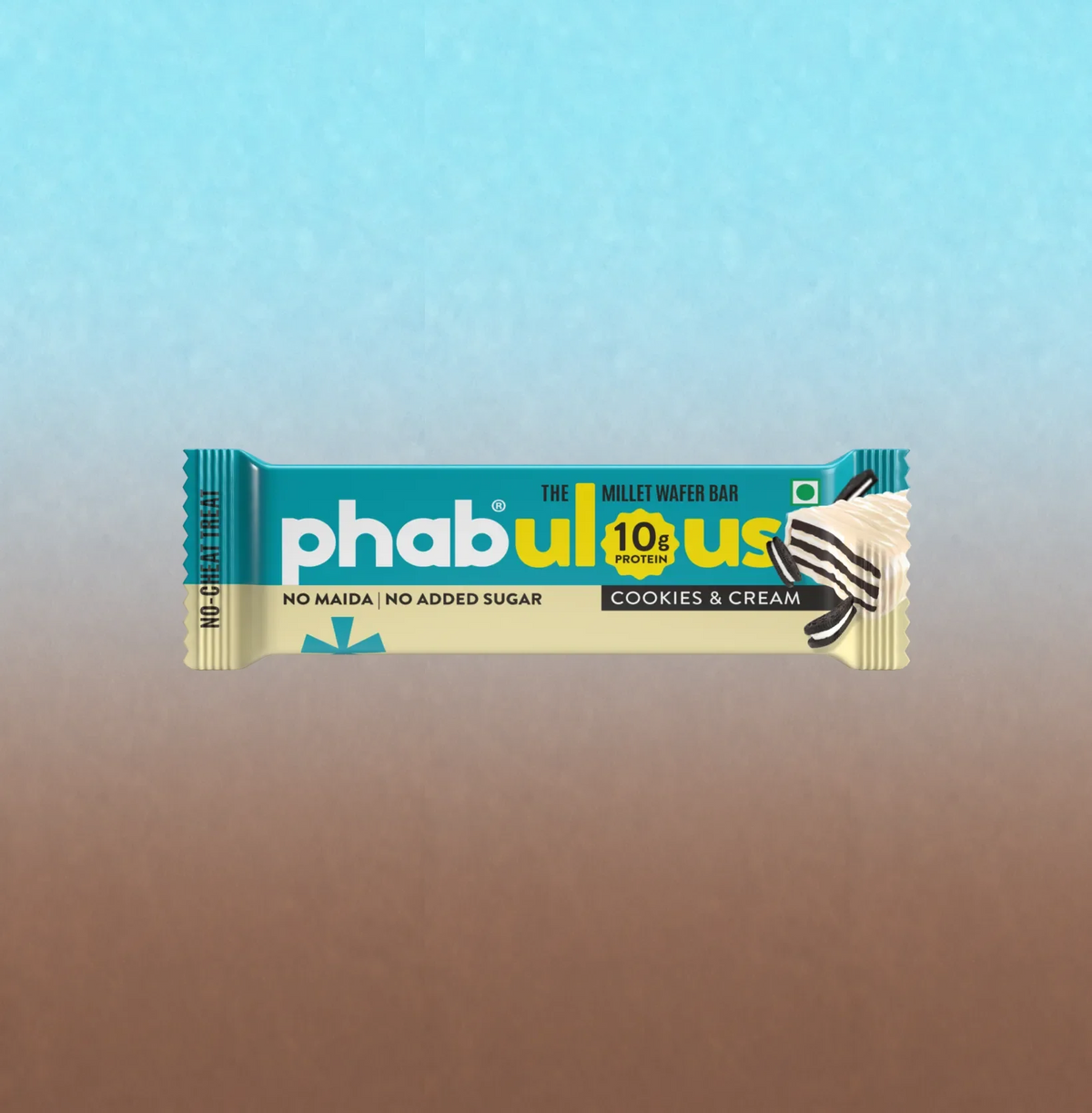 Phab 10g Protein Millet Wafer Bar - Cookies & Cream - 40 g