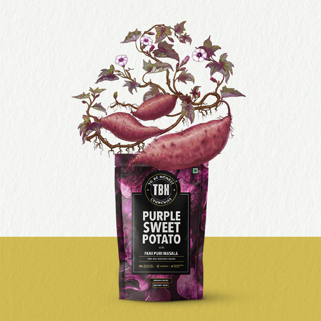 Purple Sweet Potato with Pani Puri Masala - 75 gms