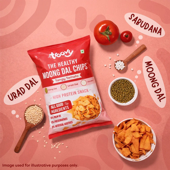 Moong Dal Chips - Tangy Tomato - 70 g