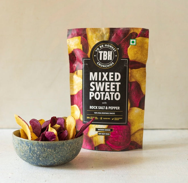 Mixed Sweet Potato with Rock Salt & Pepper - 75 g