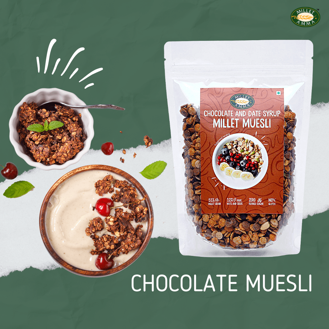 Millet Amma Millet Muesli - Chocolate - 300 g