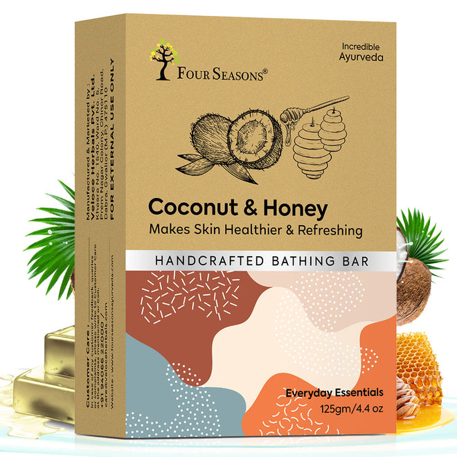 Coconut & Honey Handcrafted Bathing Bar - 125 g