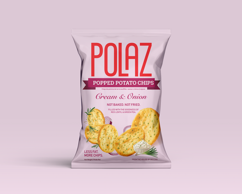 Cream & Onion - Popped Potato Chips - 50 g